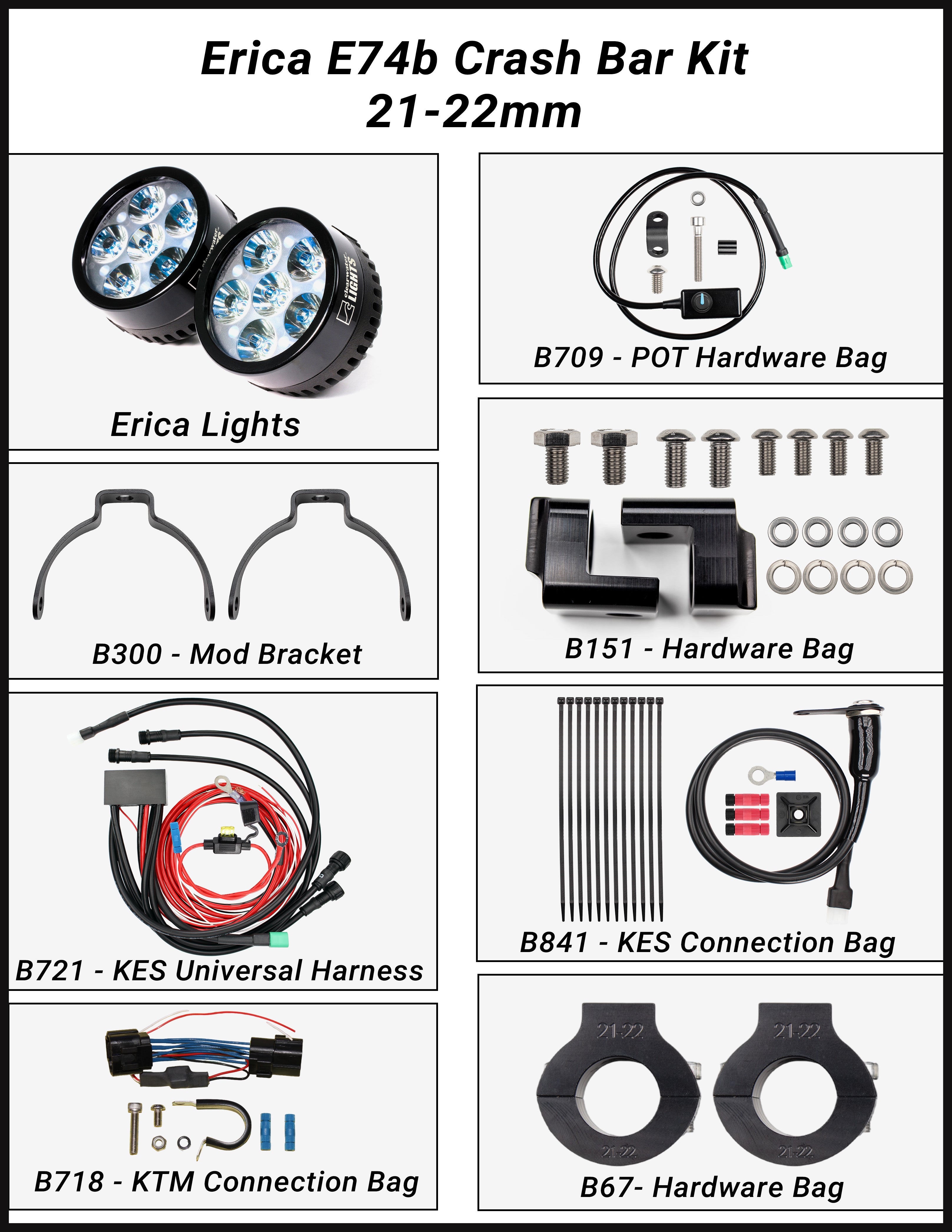 Erica (KTM 1290 SA) (2015-up) LED Lights