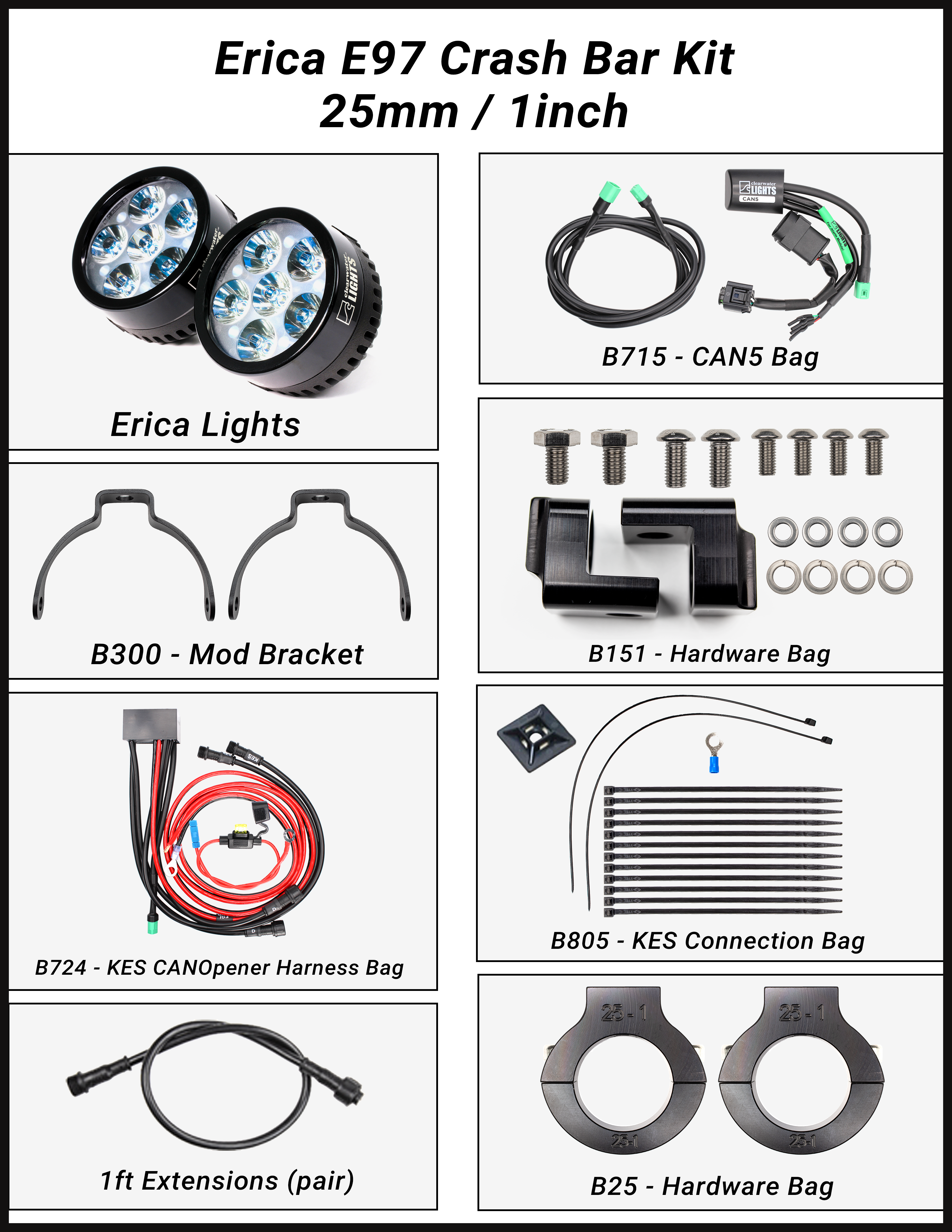 Erica (R nineT Scrambler, Cafe, Pure, Urban) (2017-2024) LED Lights