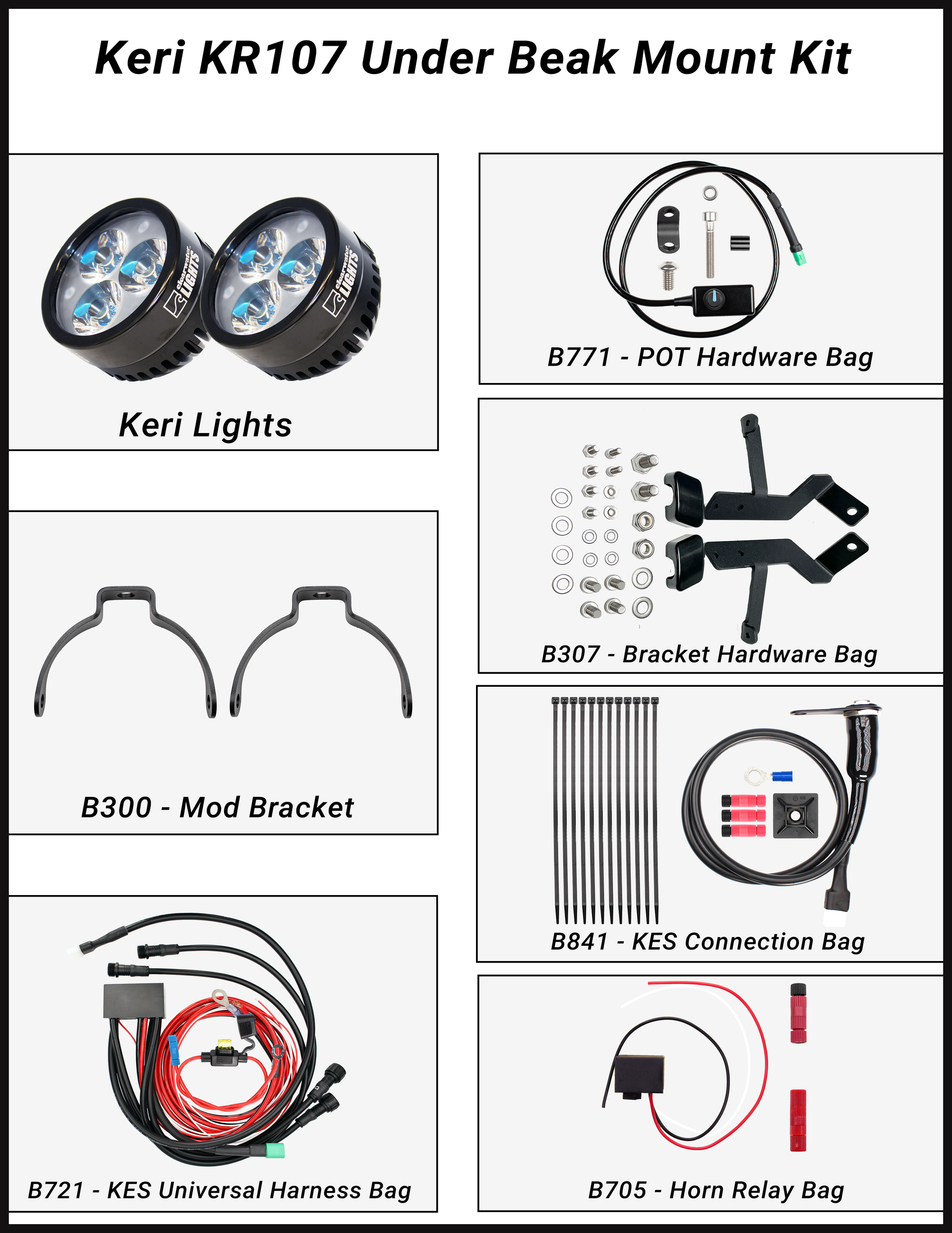 だいきり リングライト Keri (KTM 890 ADV R) (2021-up) LED Lights