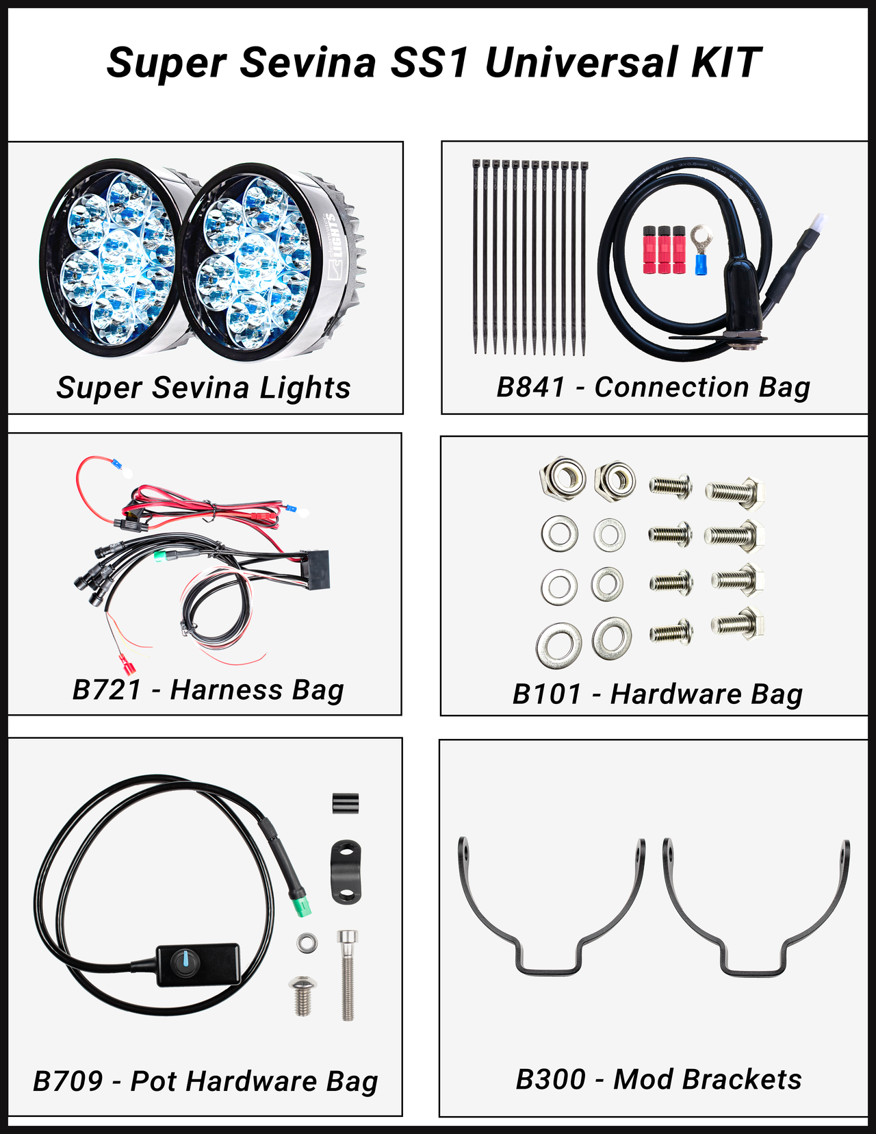 Super Sevina Universal LED Light Kit