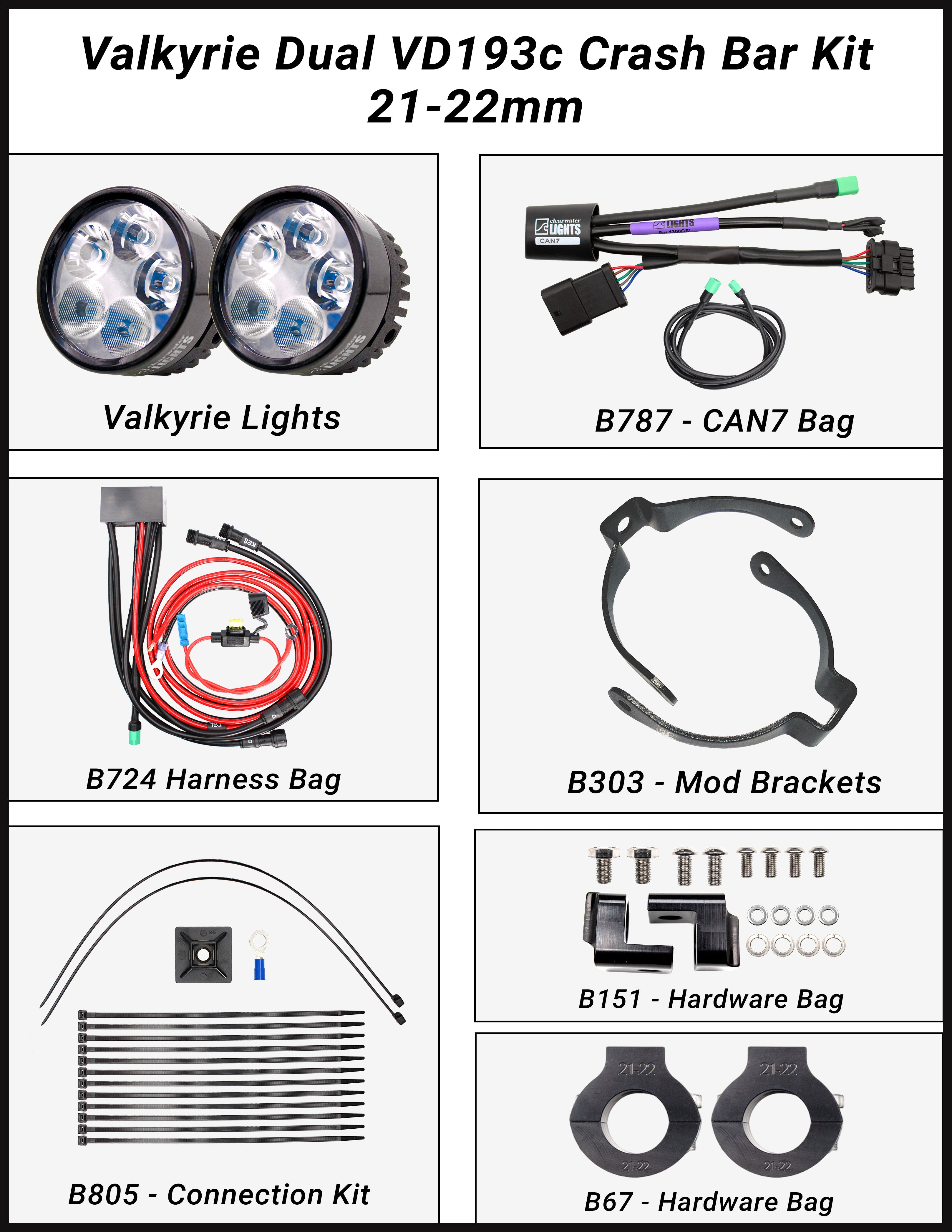 Valkyrie (BMW R1300GSA) LED Lights