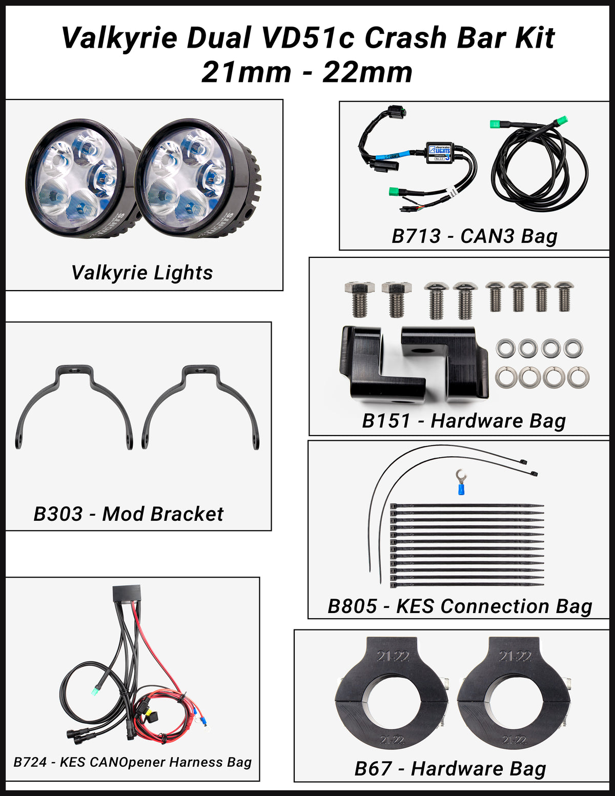 Valkyrie Rear Lights Valkyrie (R1200 / R1250RS) LED Lights